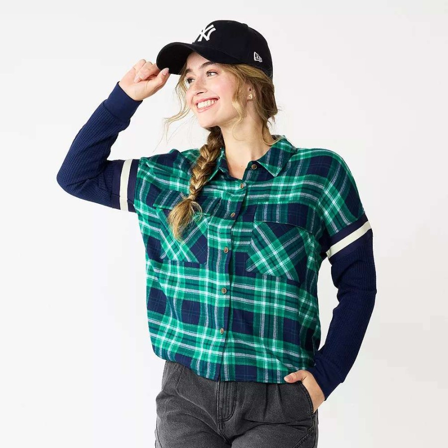 Clothing * | Juniors' So Fashion Flannel Shirt