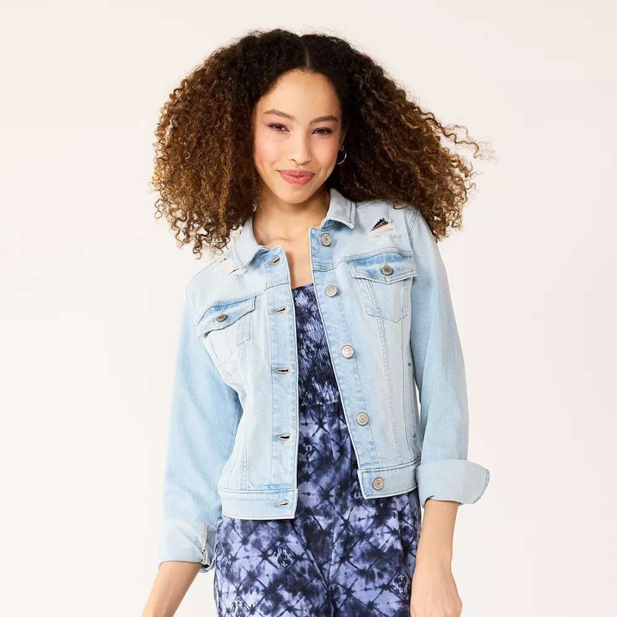 Clothing * | Juniors' So Essential Denim Jacket