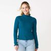 Clothing * | Juniors' So Cozy Mockneck Top