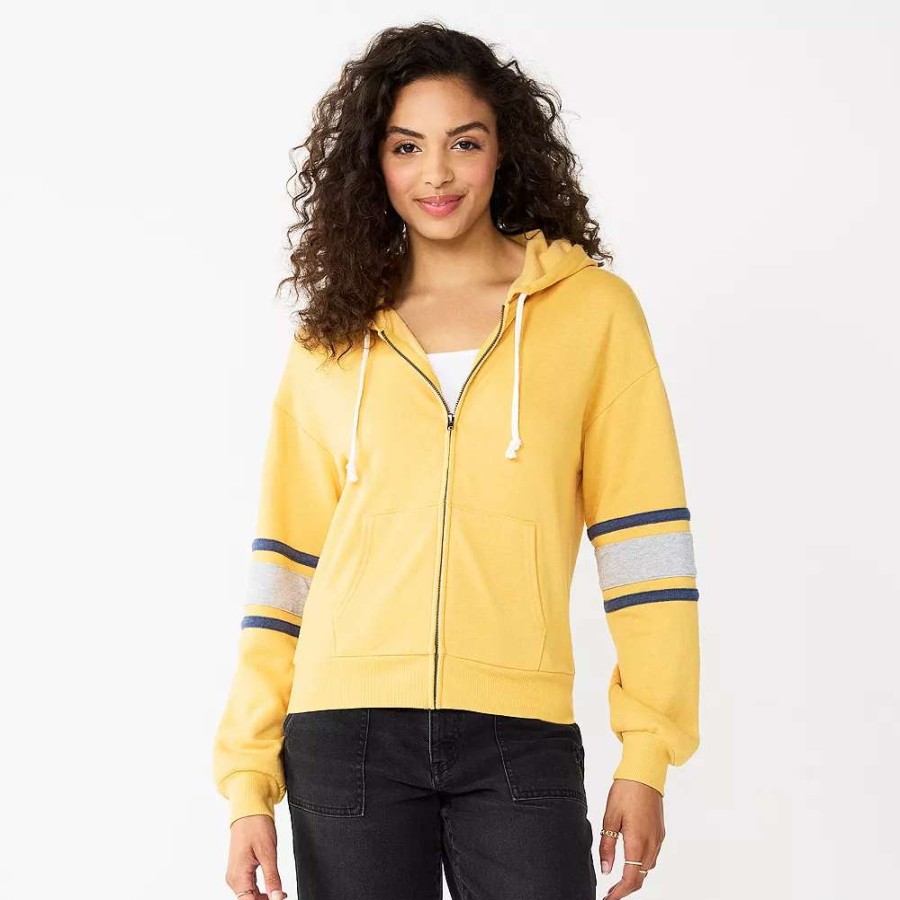 Clothing * | Juniors' So Favorite Long Sleeve Zip-Up Hoodie