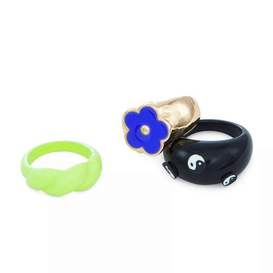 Jewelry * | So 3 Pack Yy Daisy Ring Set