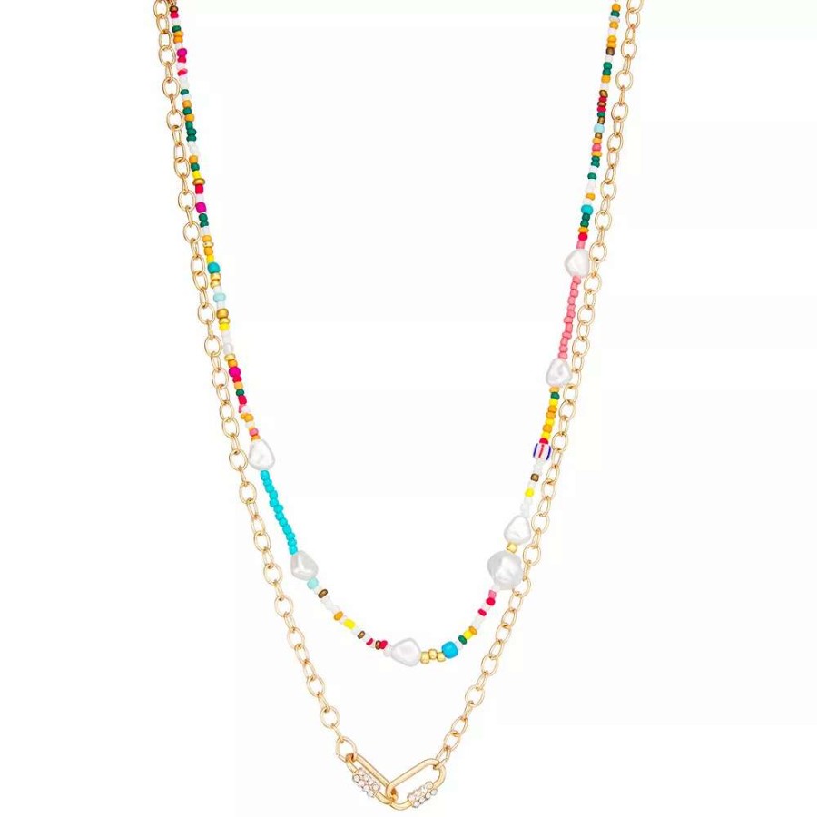 Jewelry * | So 2 Row Beaded Neclace