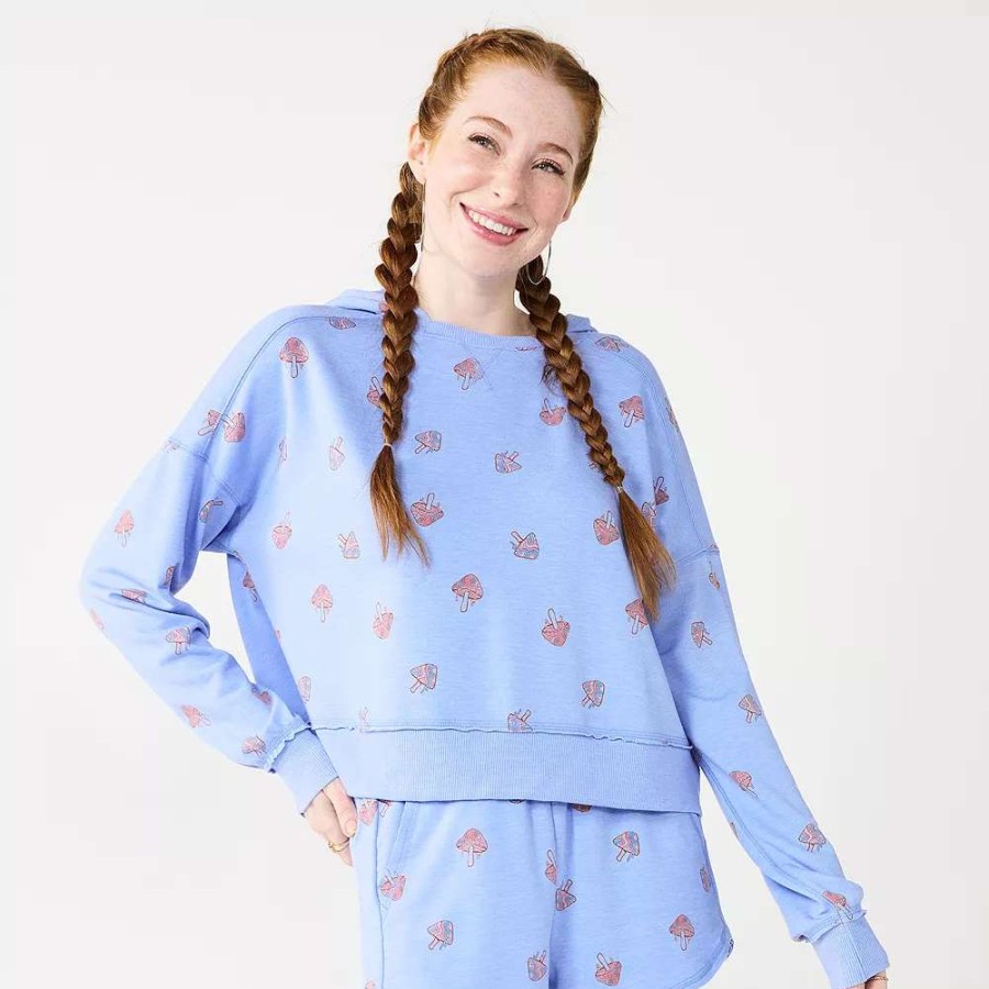 Clothing * | Juniors' So Relaxed Printed Terry Hoodie