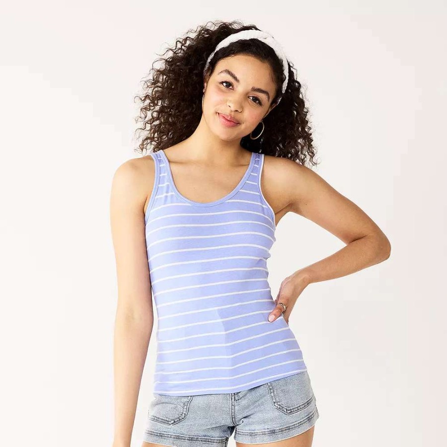 Clothing * | Juniors' So Double Scoopneck Tank Top