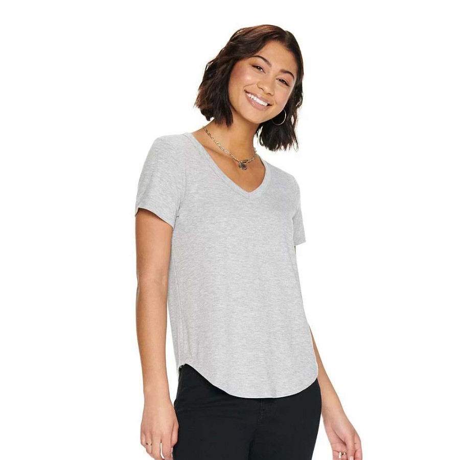 Clothing * | Juniors' So Favorite V-Neck Short Sleeve Tee