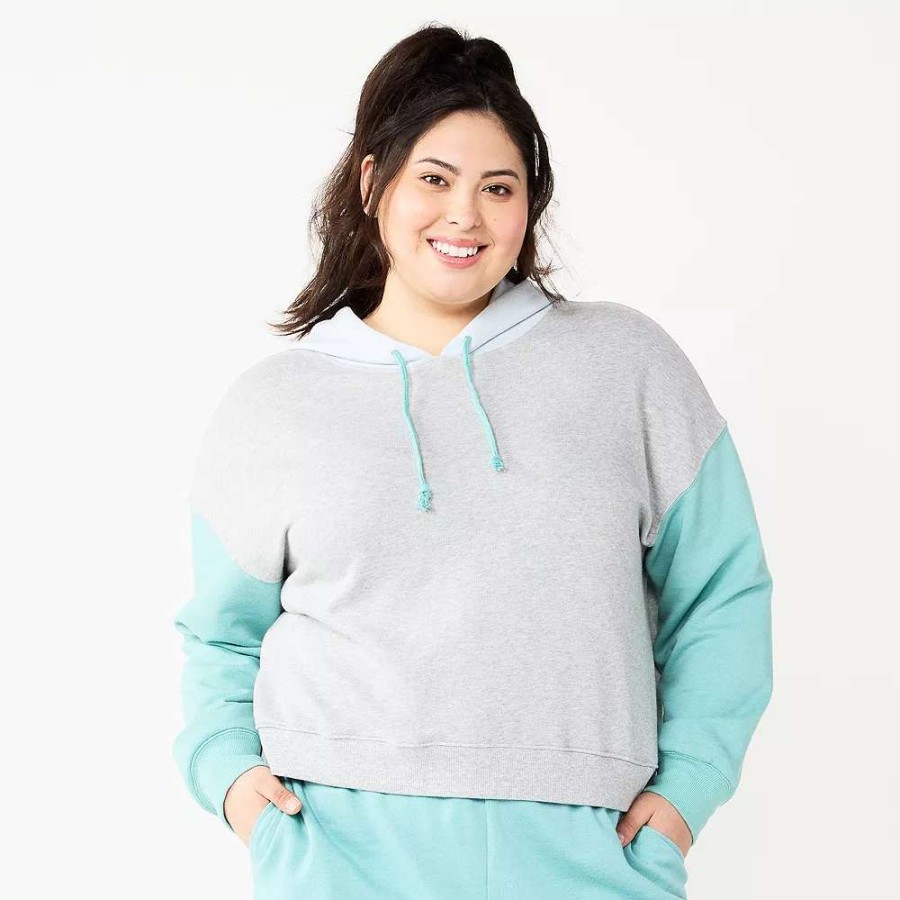 Clothing * | Juniors' Plus Size So Cropped Hoodie