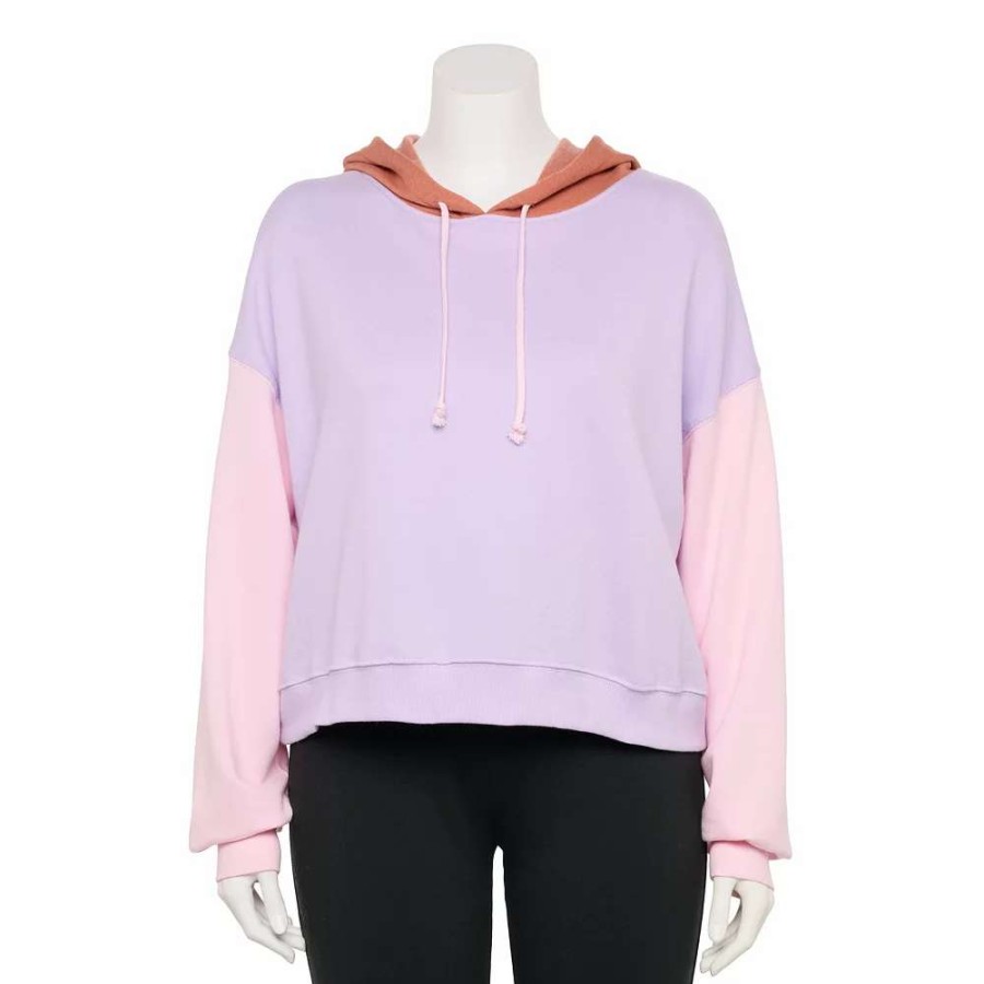 Clothing * | Juniors' Plus Size So Cropped Hoodie