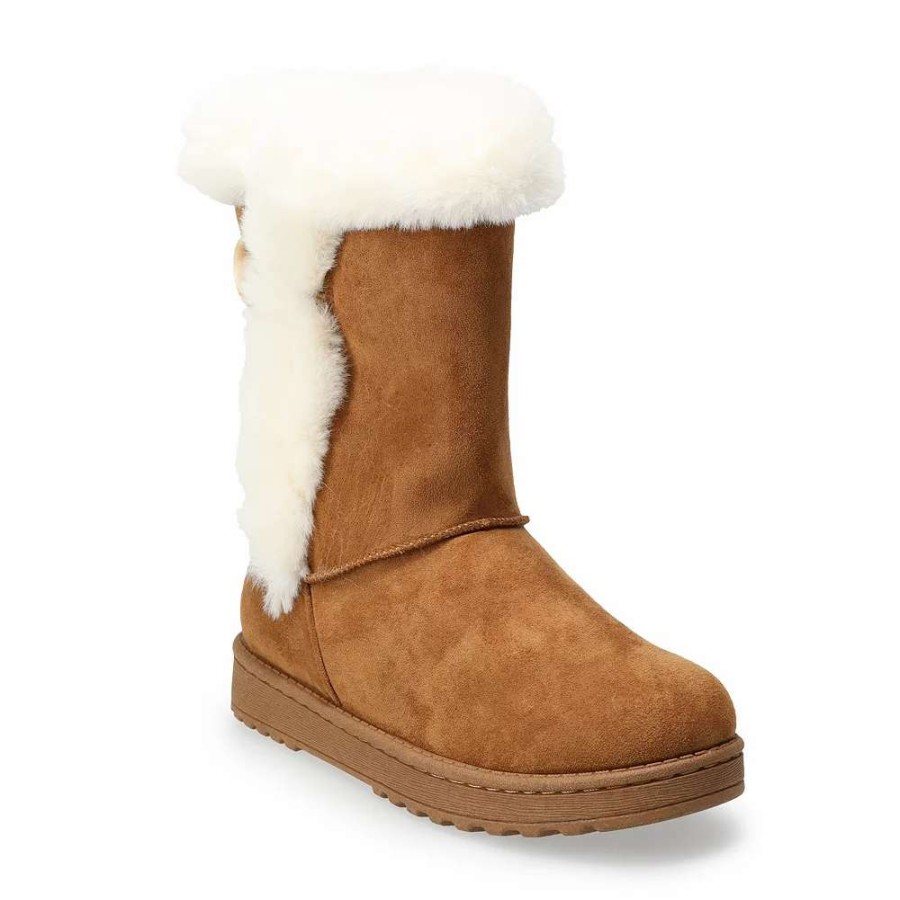 Shoes * | So Abigail Women'S Faux-Fur Winter Boots