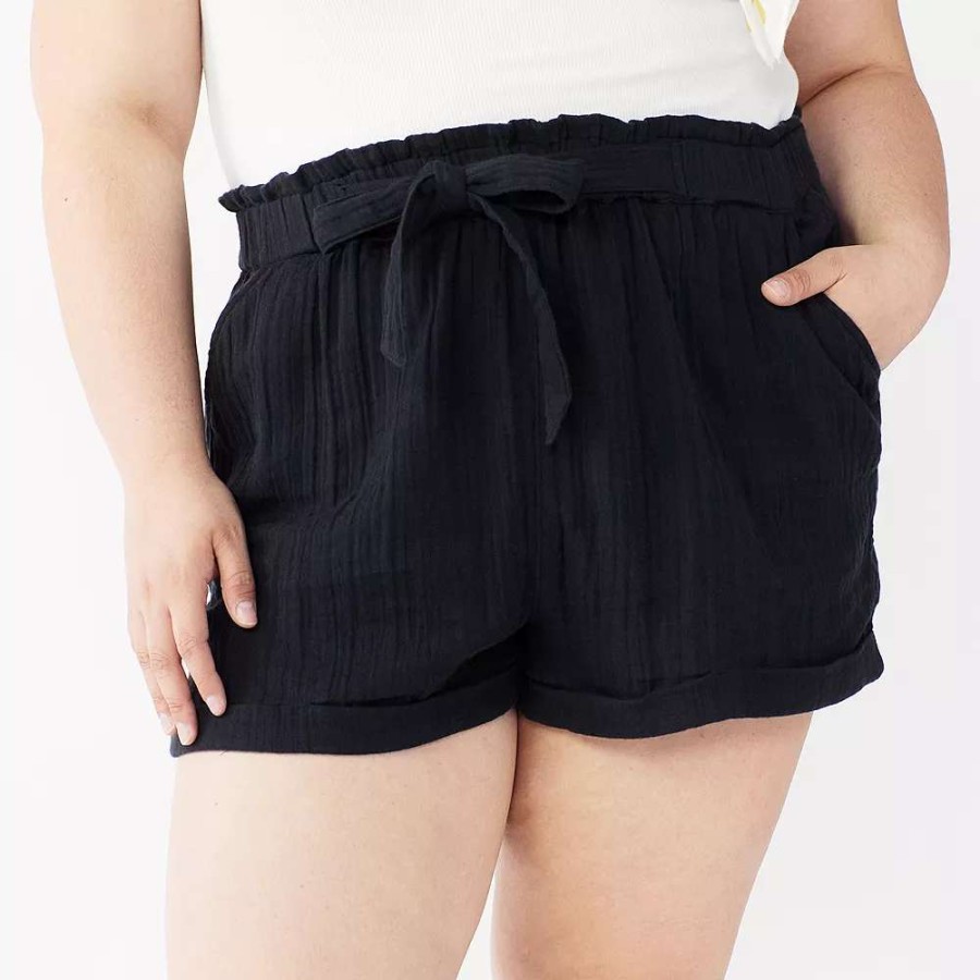 Clothing * | Juniors' Plus Size So Camp Shorts